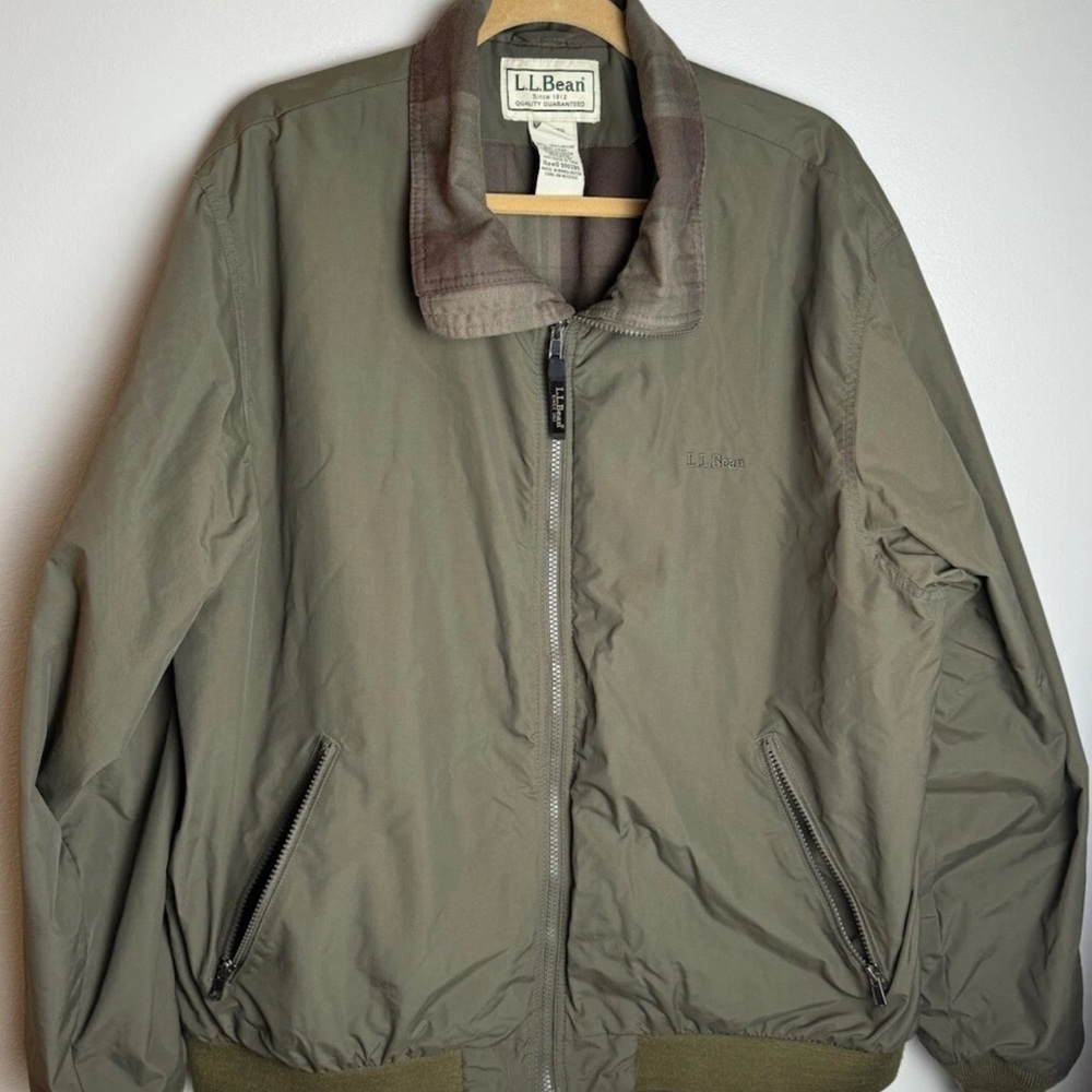 L.L. Bean Green Lightweight Shirt Jacket